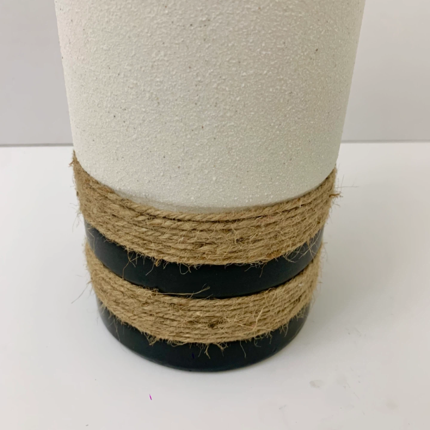 Decorative Vase Jute Wrapped Home Decor Flower Plant Vase - photo 2