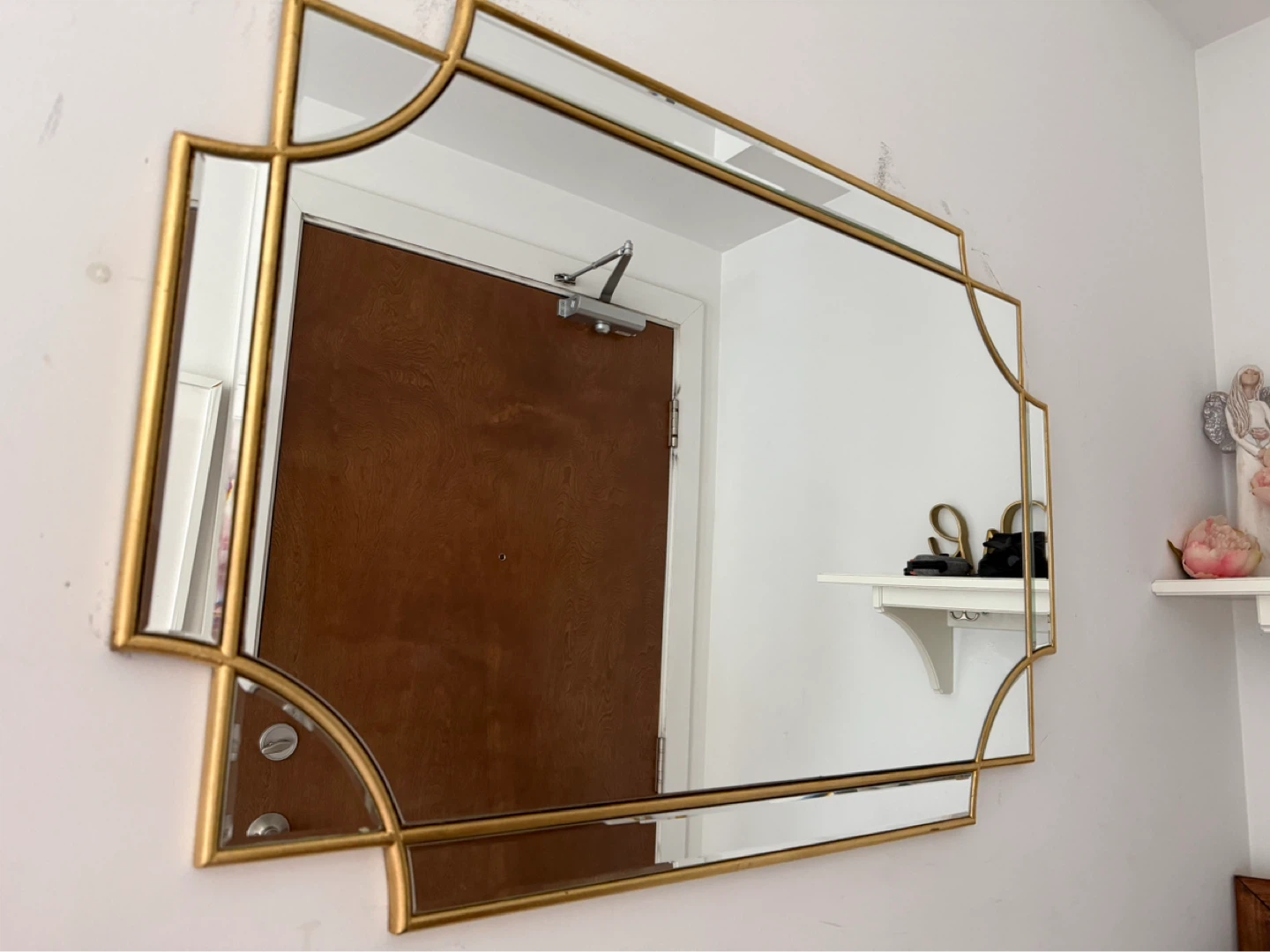 Gold Art Deco Style Wall Mirror structube - photo 3