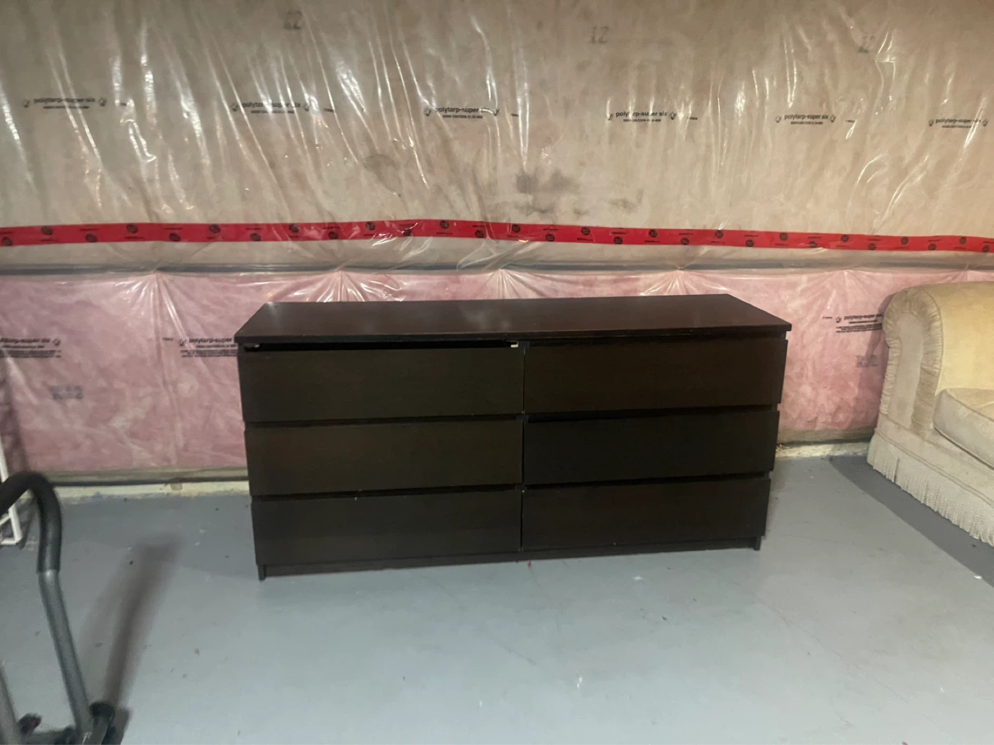 Dark Brown Six-Drawer Dresser - photo 2