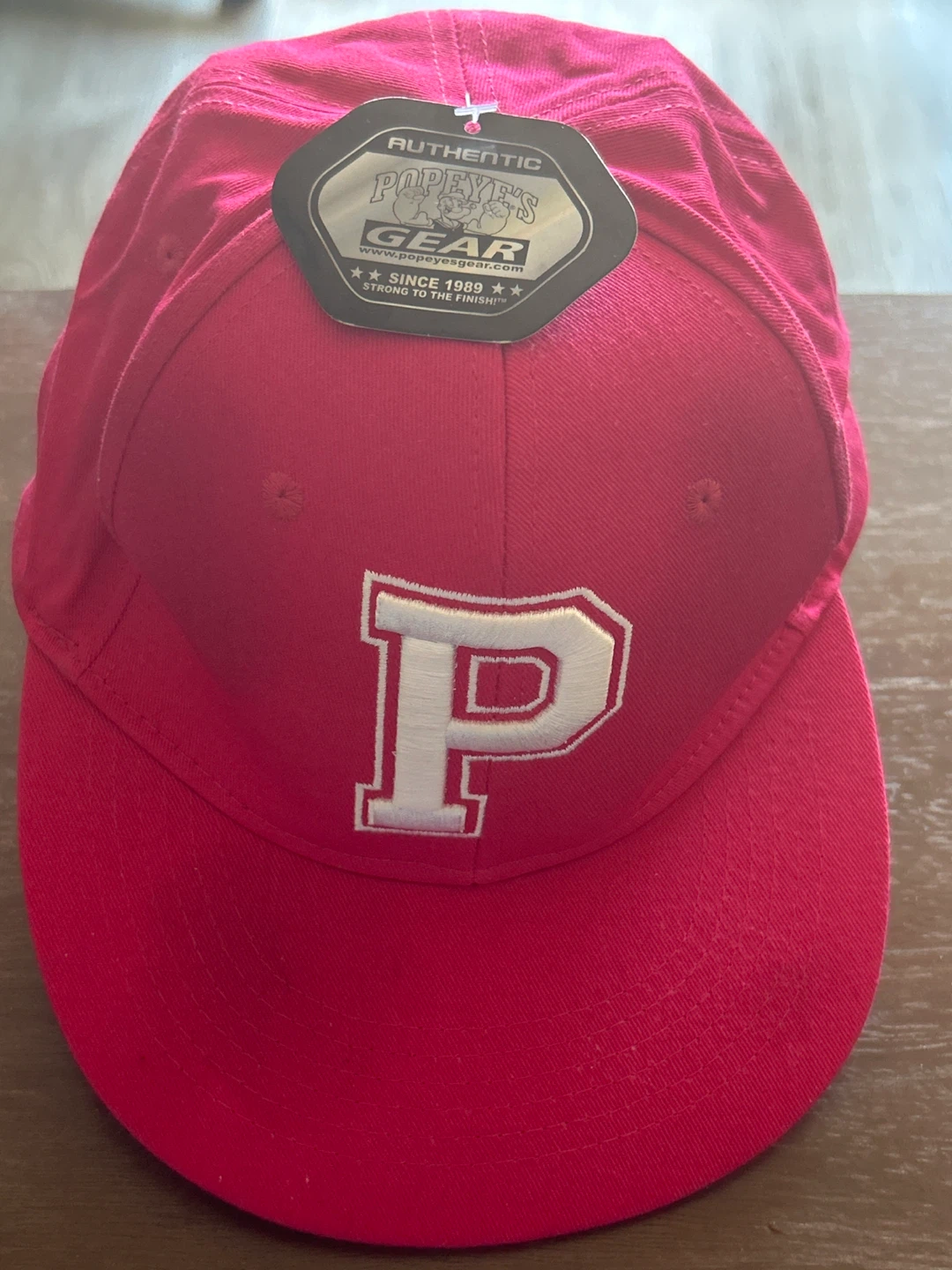 Popeye's Gear Red "P" Baseball Cap