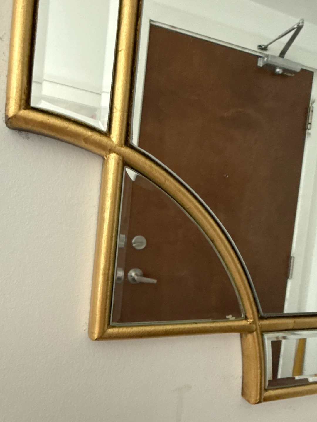 Gold Art Deco Style Wall Mirror structube - photo 4