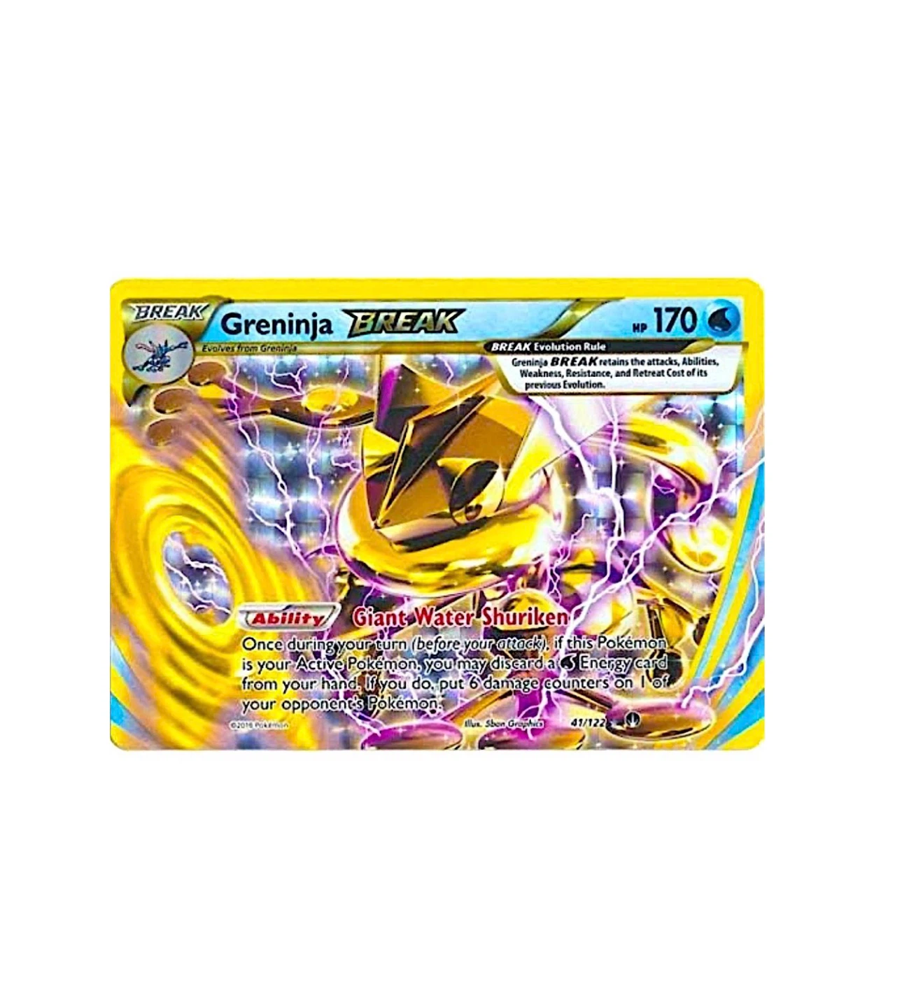Pokémon Card Greninja Break 41/122 XY Breakpoint Holo TCG