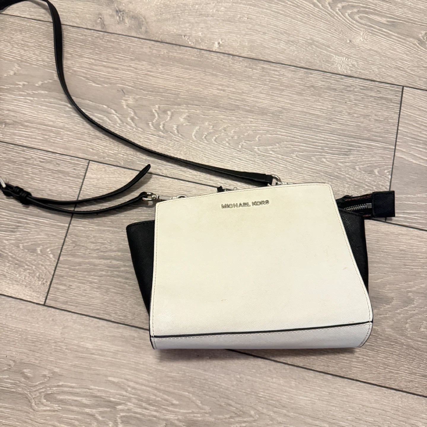 Black and White Crossbody Bag