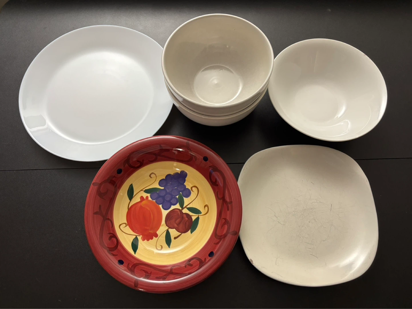 Assorted bowls and plates