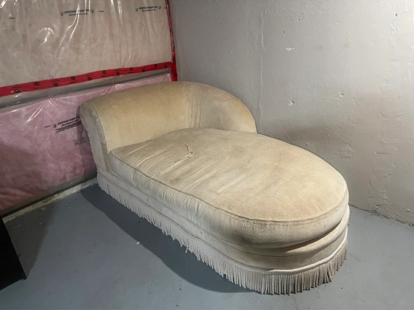 Cream Chaise Lounge Sofa