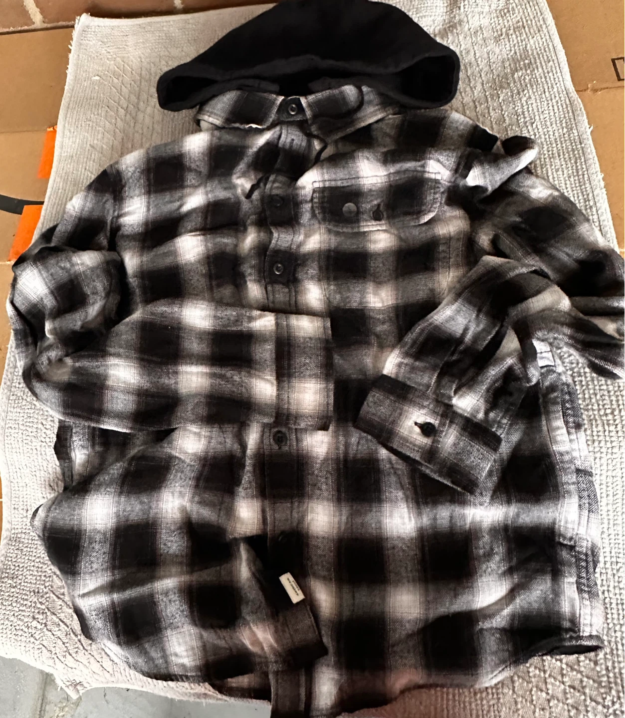 Men's Flannel Shirt with Hoodie