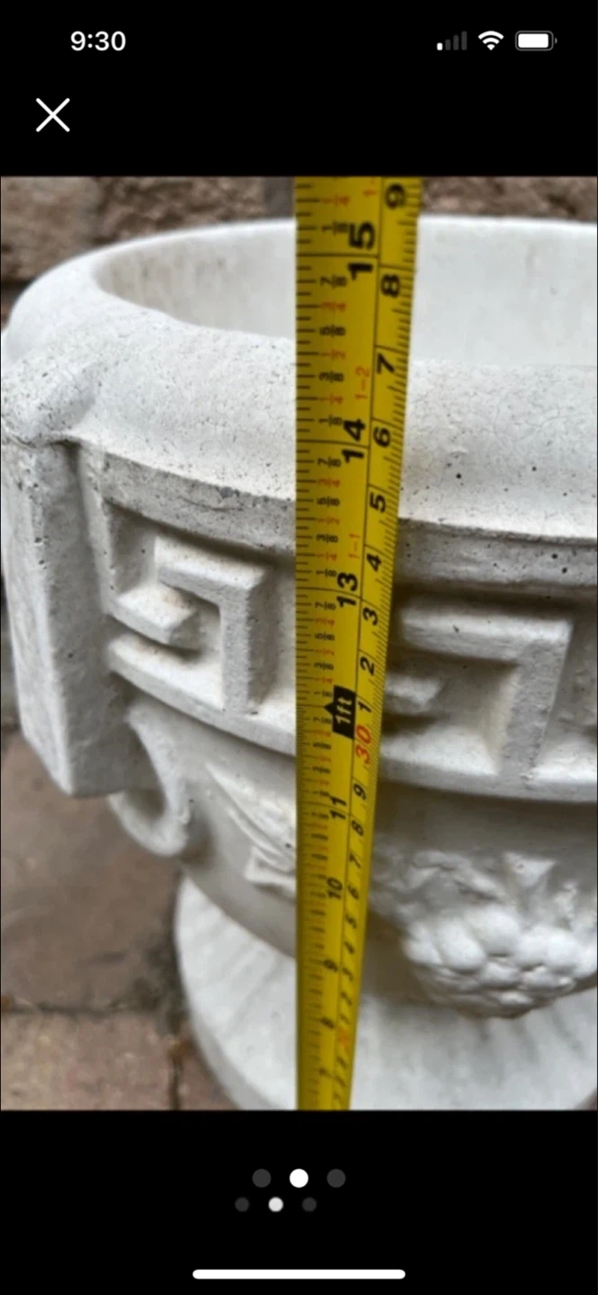 Concrete Urn Planter - photo 2