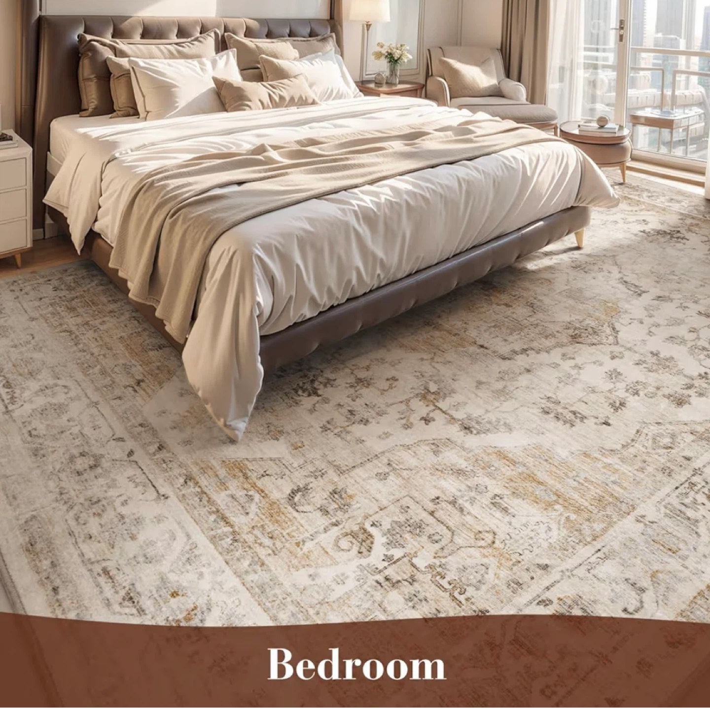 10ft x 8ft Area Rug - Machine Washable - photo 3
