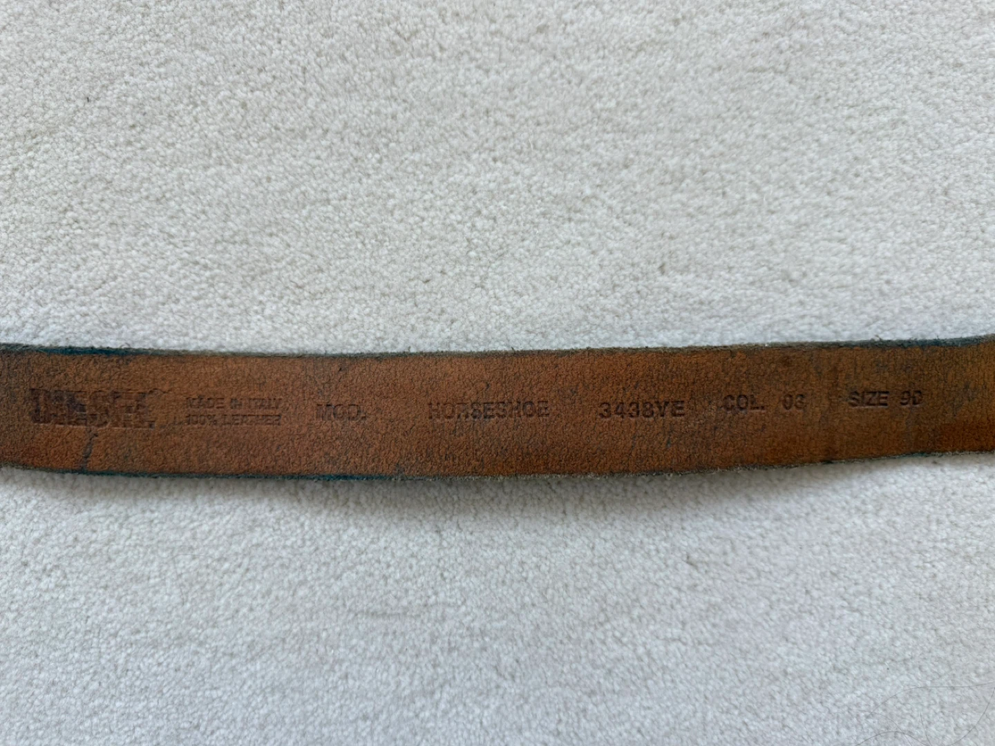 Diesel Horseshoe Belt - Size 90 - photo 3