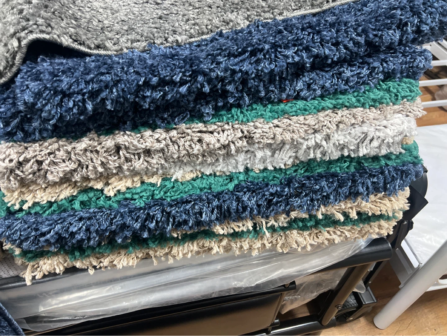 Shag Area Rug - Gray Blue Green 2x3 - photo 2