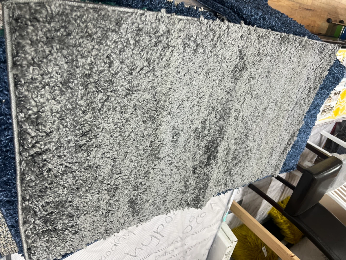 Shag Area Rug - Gray Blue Green 2x3