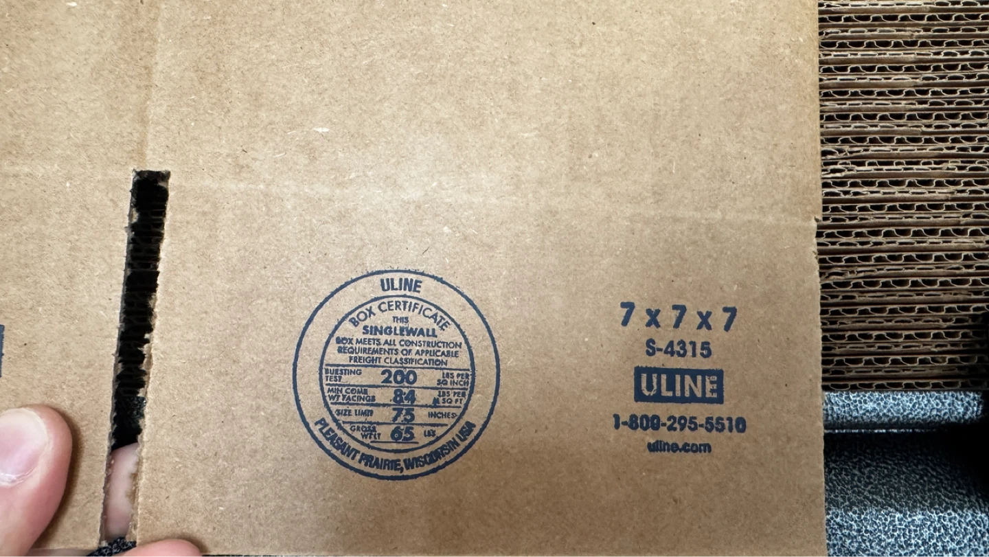 ULINE Cardboard Boxes - Various Sizes (brand new) - photo 3