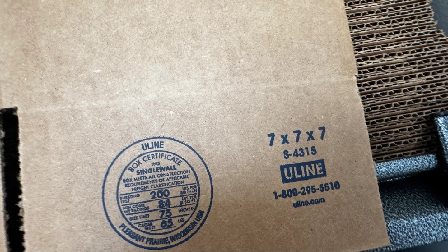 ULINE Cardboard Boxes - Various Sizes (brand new) - photo 2