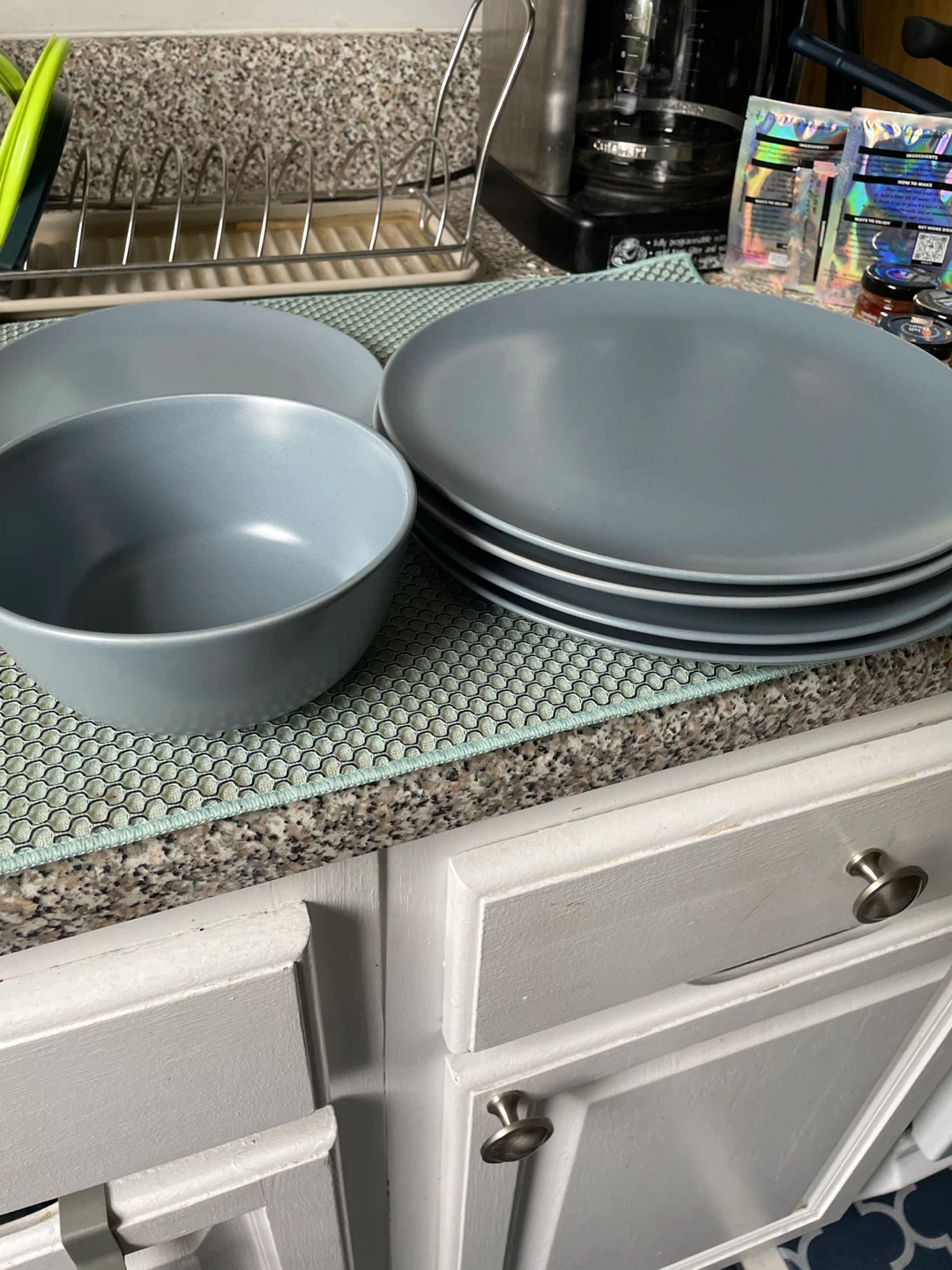 Gray Dinner Plates and Bowl Set - photo 2
