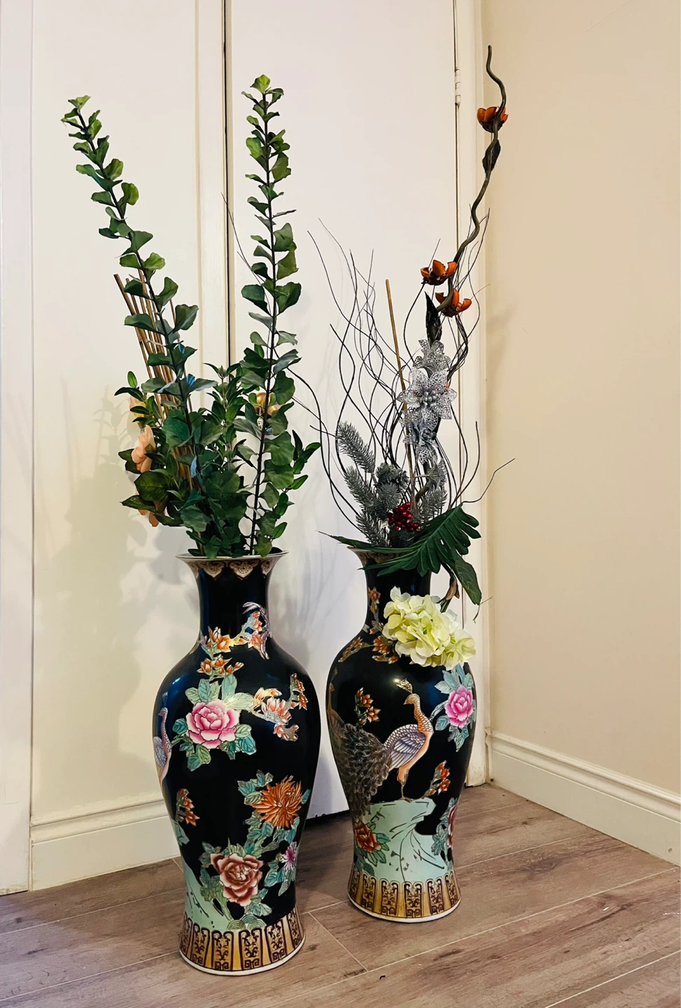 Pair of Vintage Oriental Vases