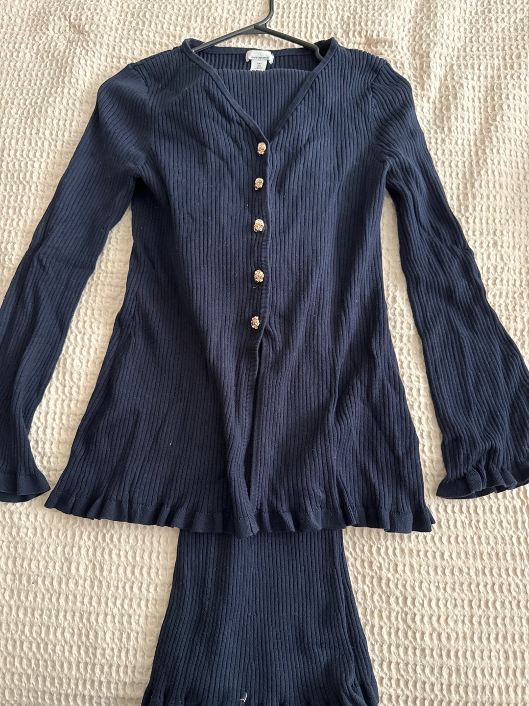 H&M Mama Maternity Navy Ribbed Knit Set - Size S - photo 2