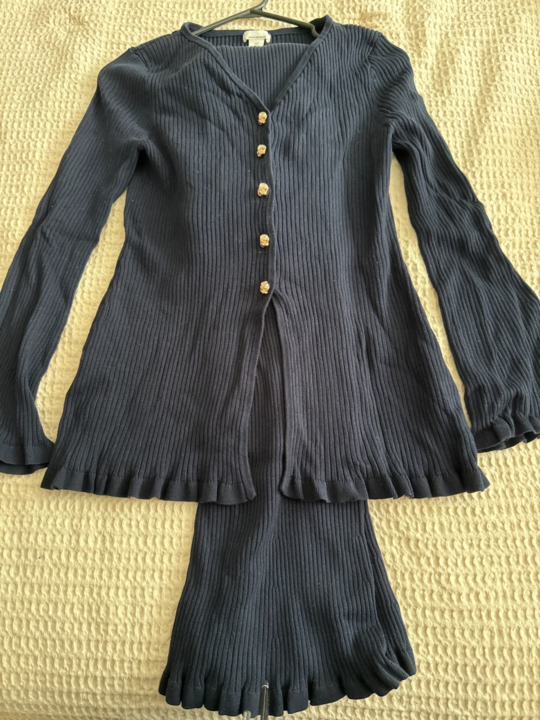 H&M Mama Maternity Navy Ribbed Knit Set - Size S - photo 3