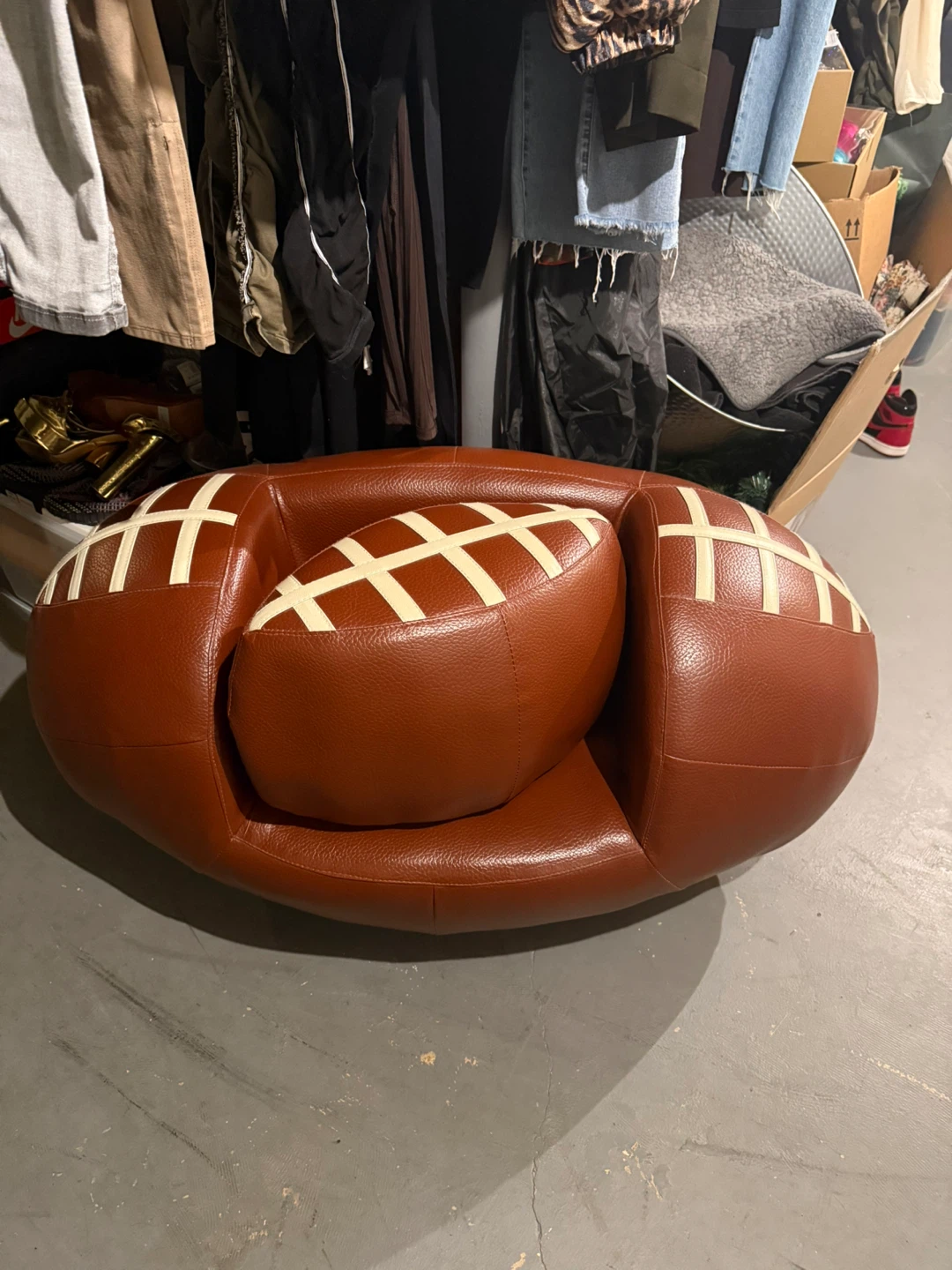 Kids Football Armchair and Ottoman Set - photo 2