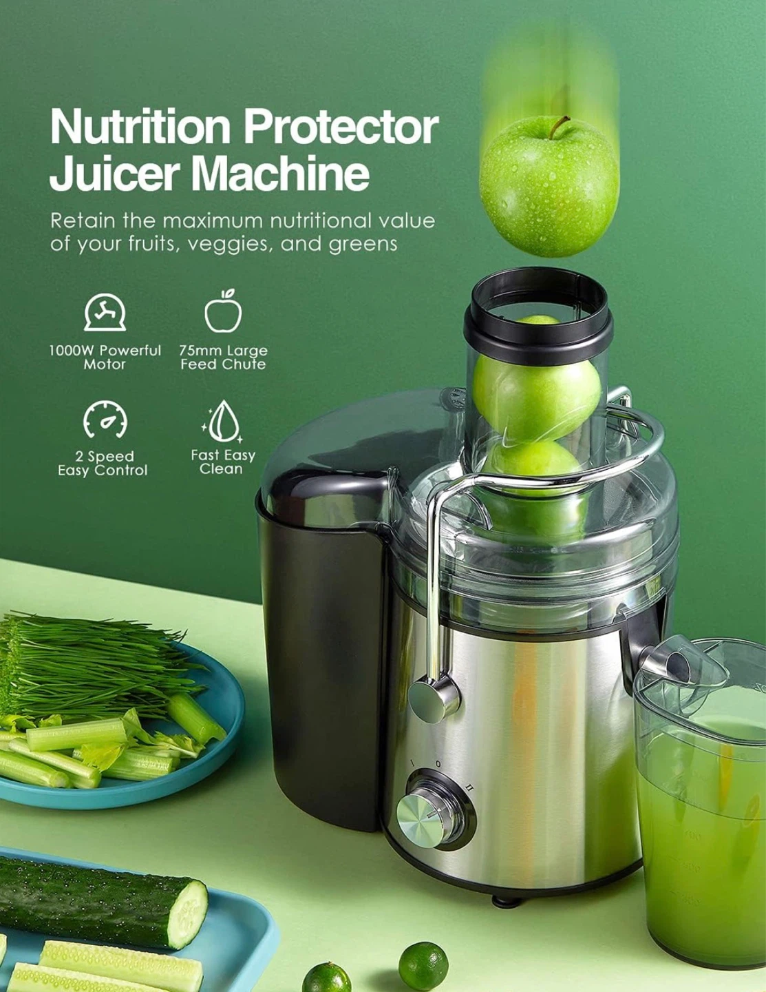 Brand new in the box Nutrition Protector Juicer Machine - 1000W - photo 4