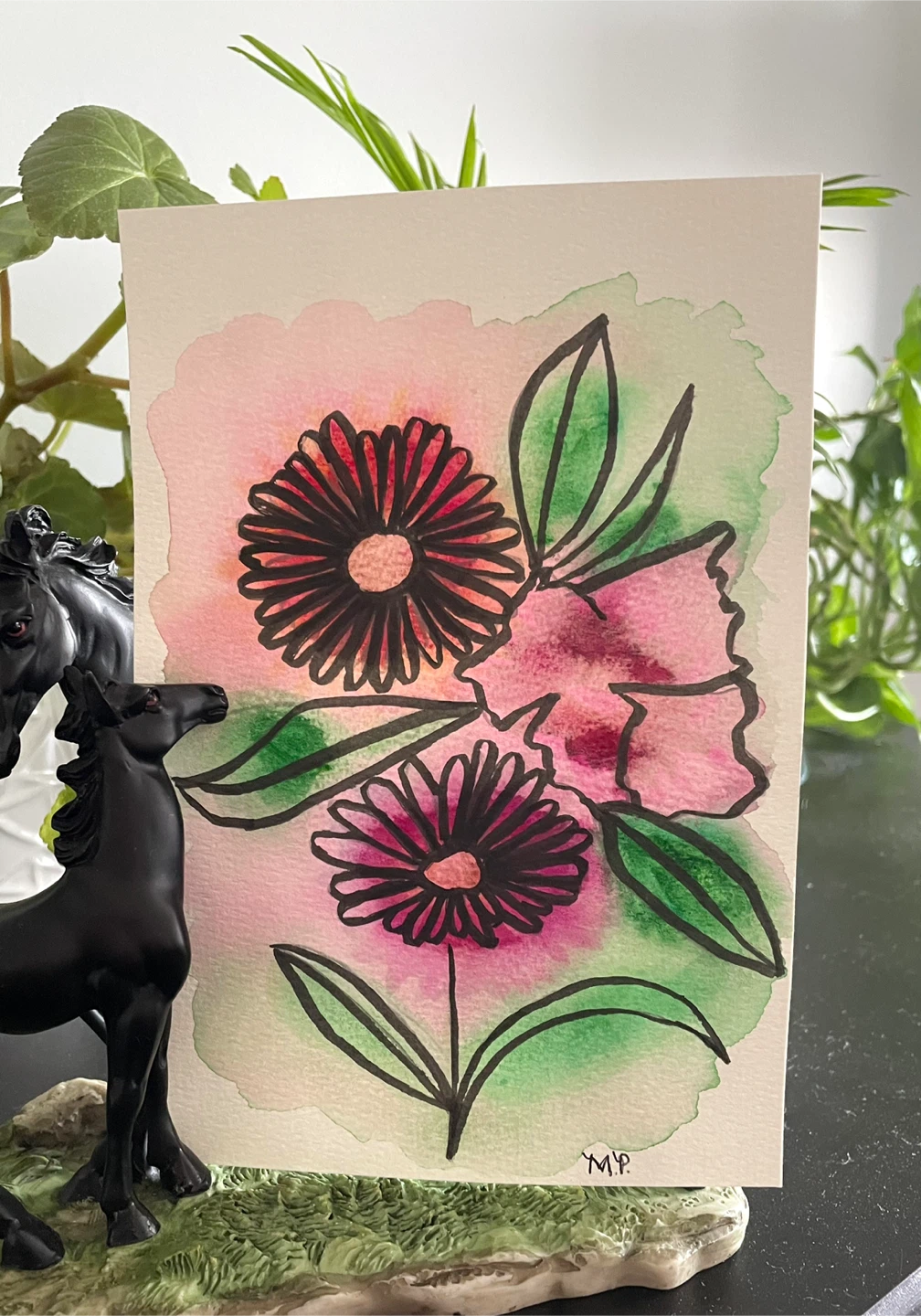 Watercolour Flower Paintings
