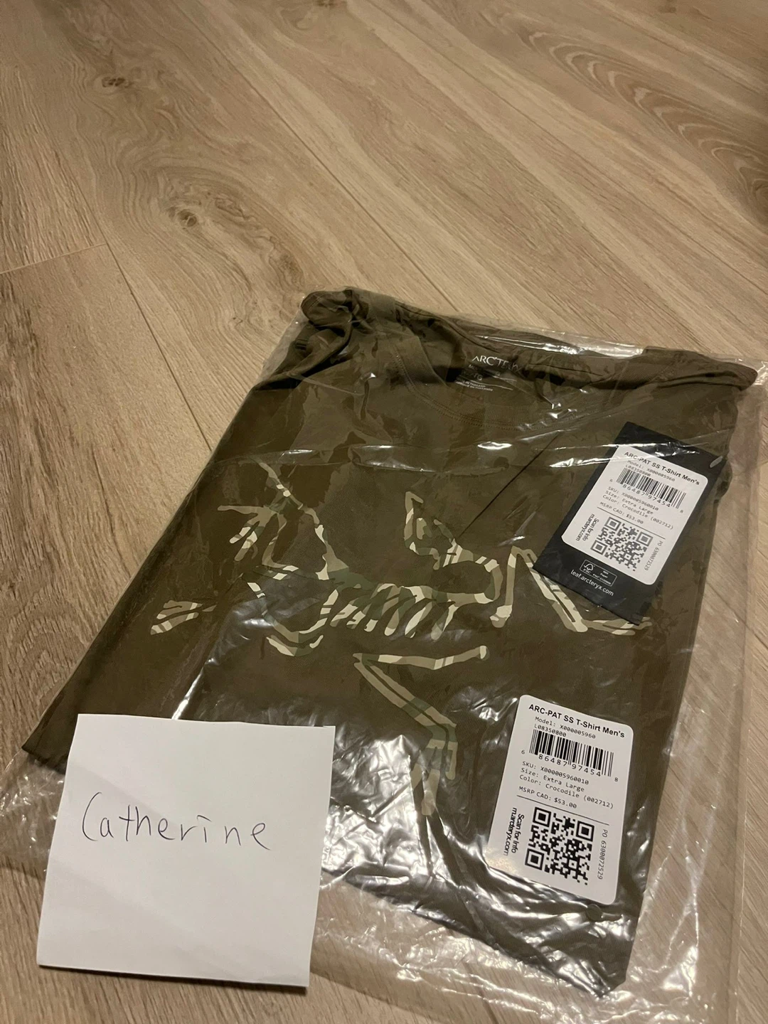 Arc'teryx Men's Logo T-Shirt - Olive Green - Size Extra Large