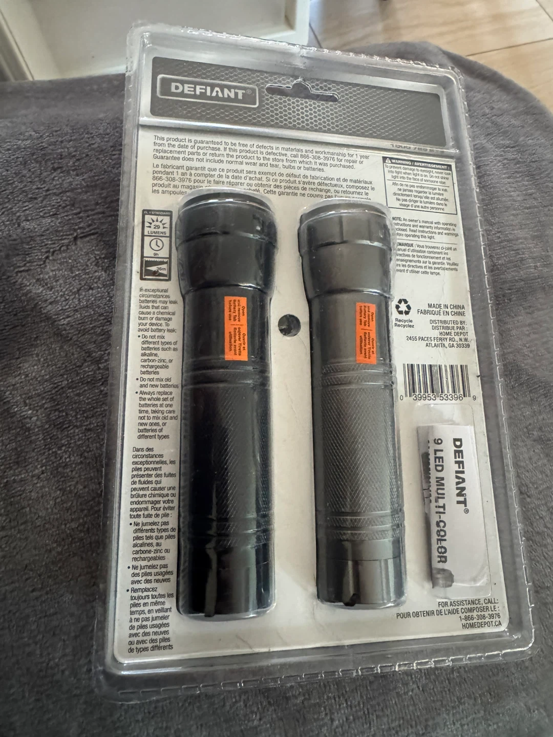 Defiant 9 LED Multi-Color Flashlights (2 Pack) - photo 2