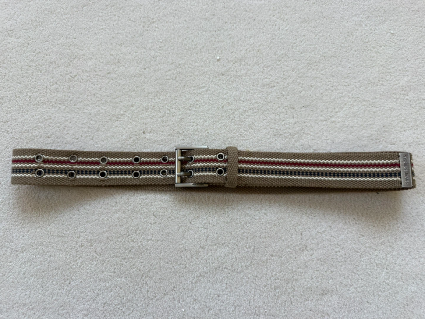 Striped Web Belt