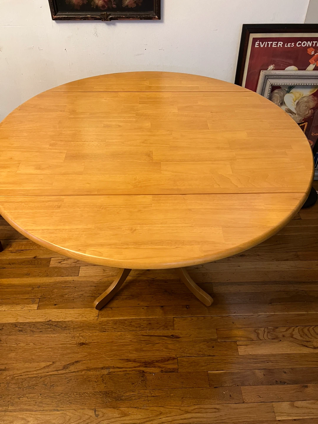 Wooden Drop Leaf Dining Table