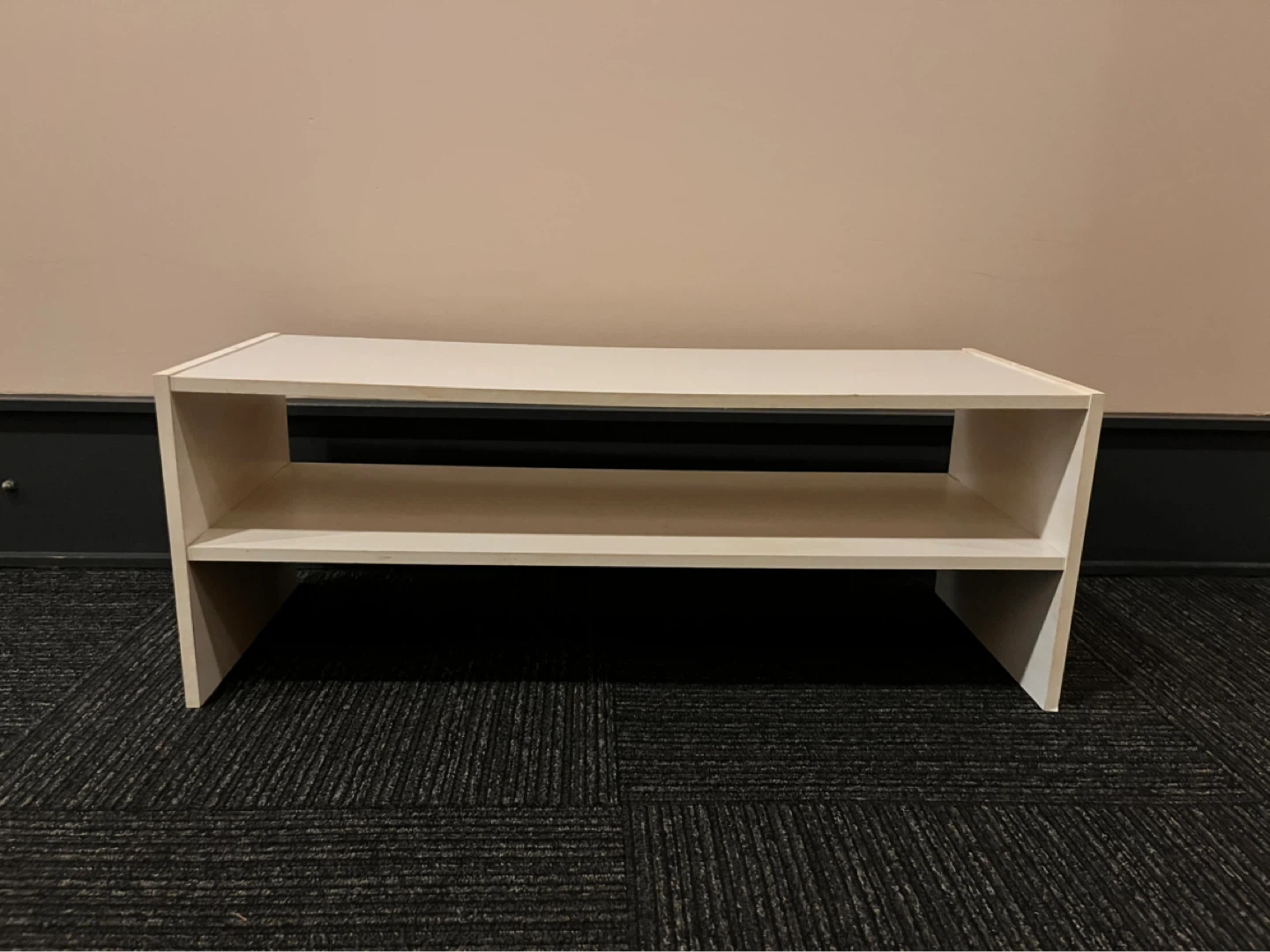 White 2-Tier Shoe Rack