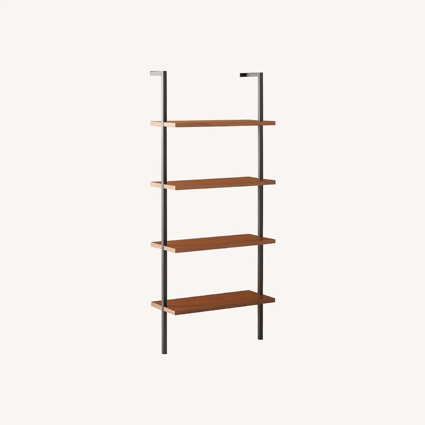 CB2 70” Helix Walnut Wood Wall Mount Bookshelf - photo 4