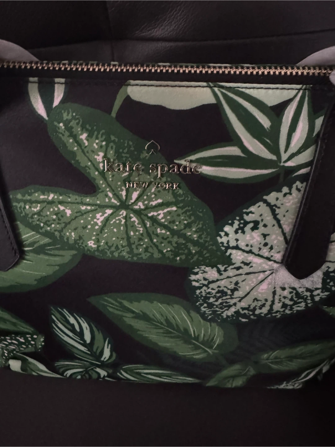 Kate Spade Kitt Fern Foliage Large Tote Green Multi New - photo 5