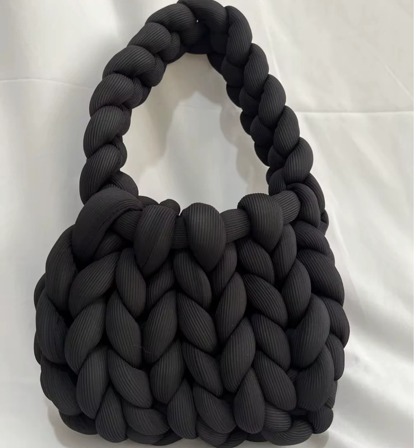 Chunky Knit Shoulder Bag