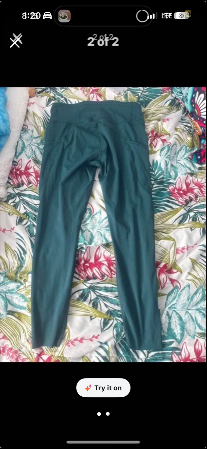 Lululemon Teal High-Rise Leggings Size 12