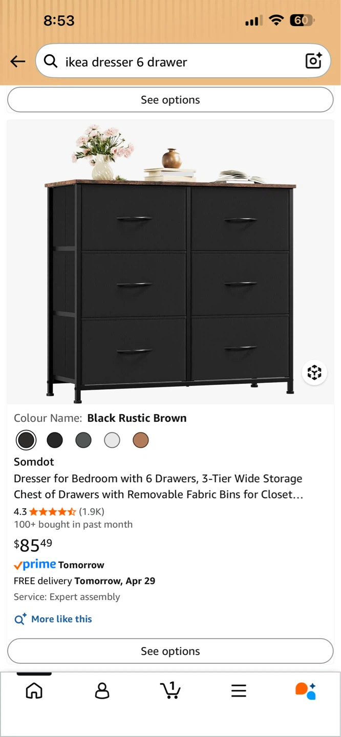 6-Drawer Dresser Storage - photo 3