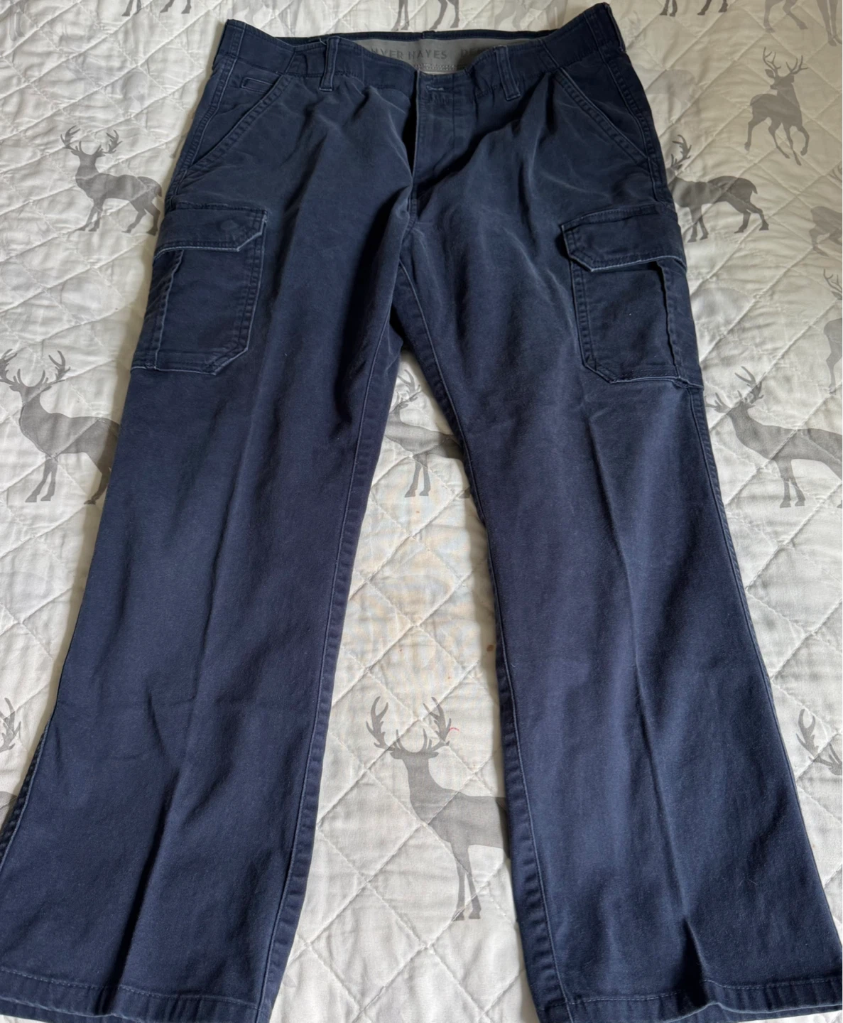 Denver Hayes Navy Blue Cargo Pants