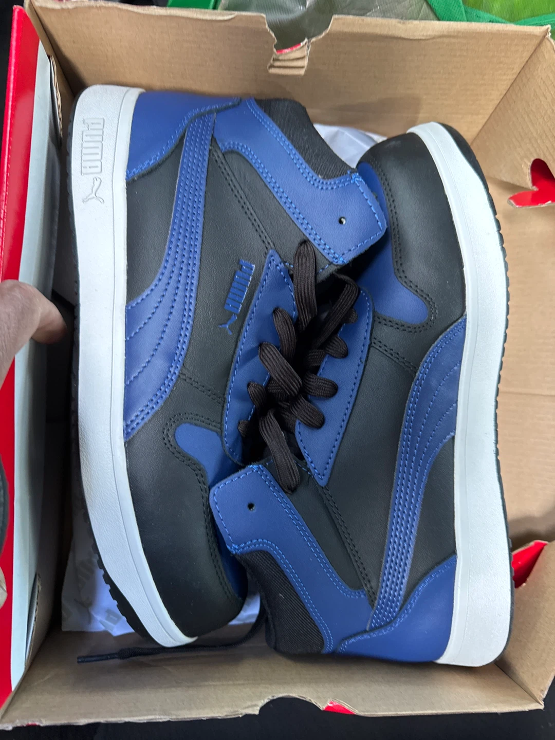 Puma Frontcourt Blue/Black Mid Shoes Size US 10 - photo 2