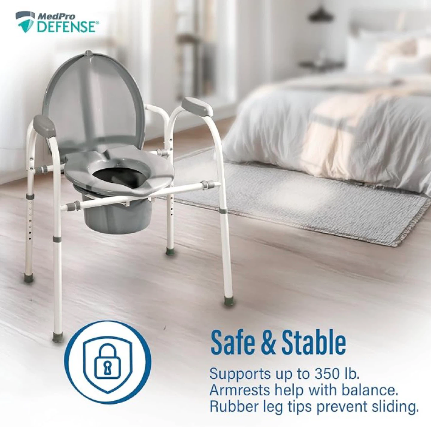 Brand New in Box- Bedside 3 in 1 Bedside Commode - photo 4
