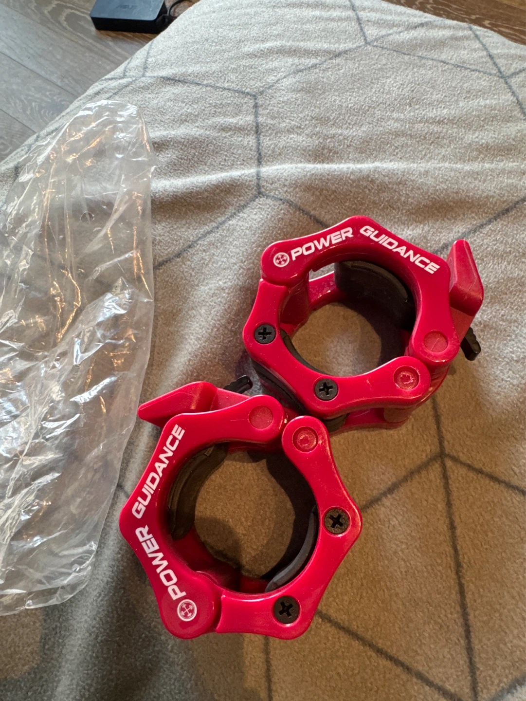 Power Guidance Red Barbell Collars