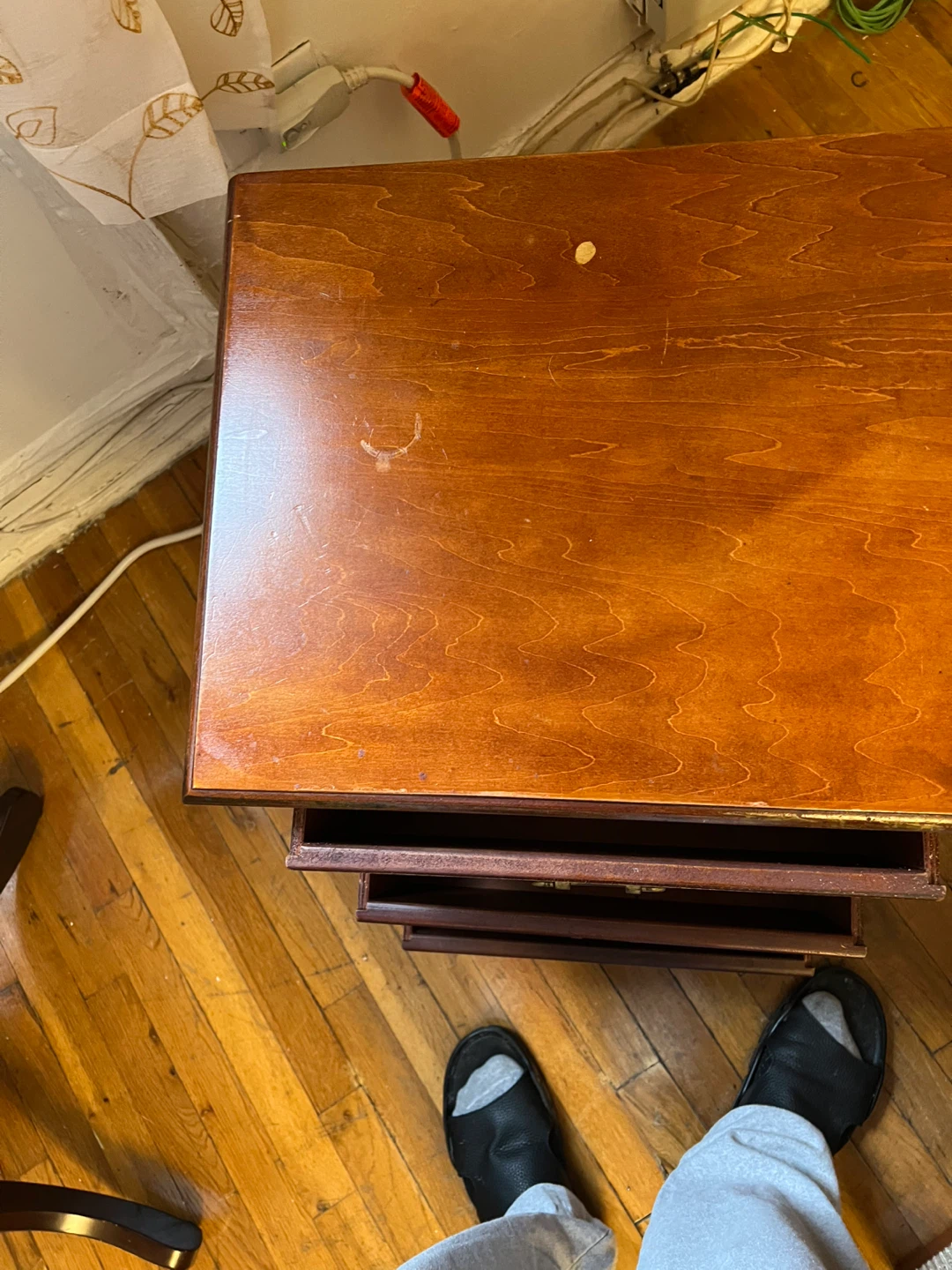 Wooden 3-Drawer Nightstand - photo 5
