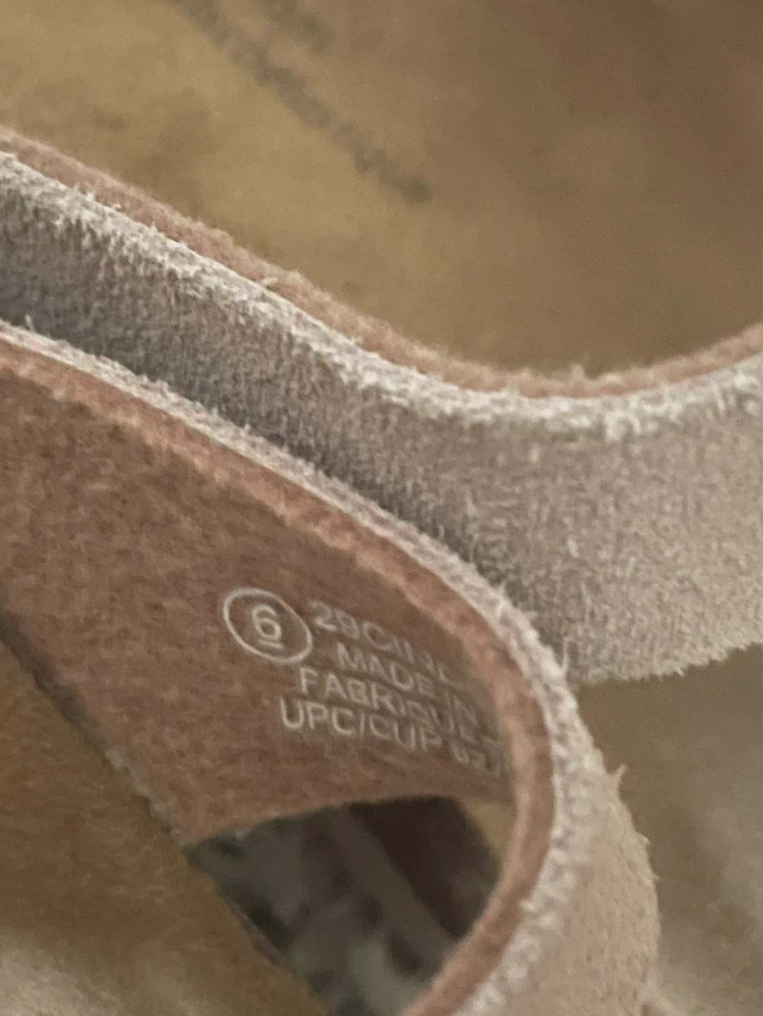 Time and Tru Pink Suede Thong Sandals - Size 6 - photo 5