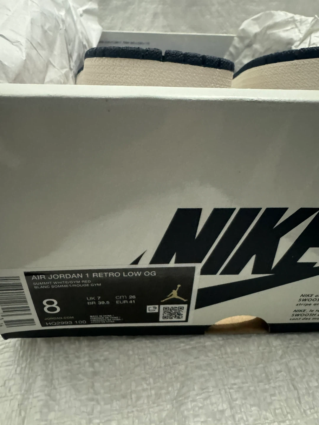 Nike Air Jordan 1 Retro Low OG Shoes Size 8 - photo 5