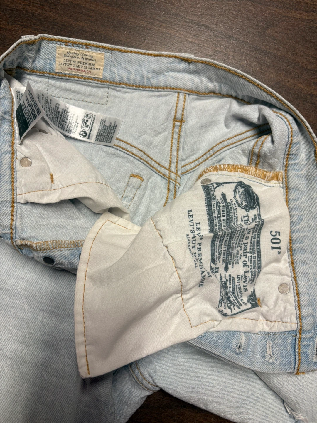 Levi's 501 Cut-Off Denim Shorts - photo 5