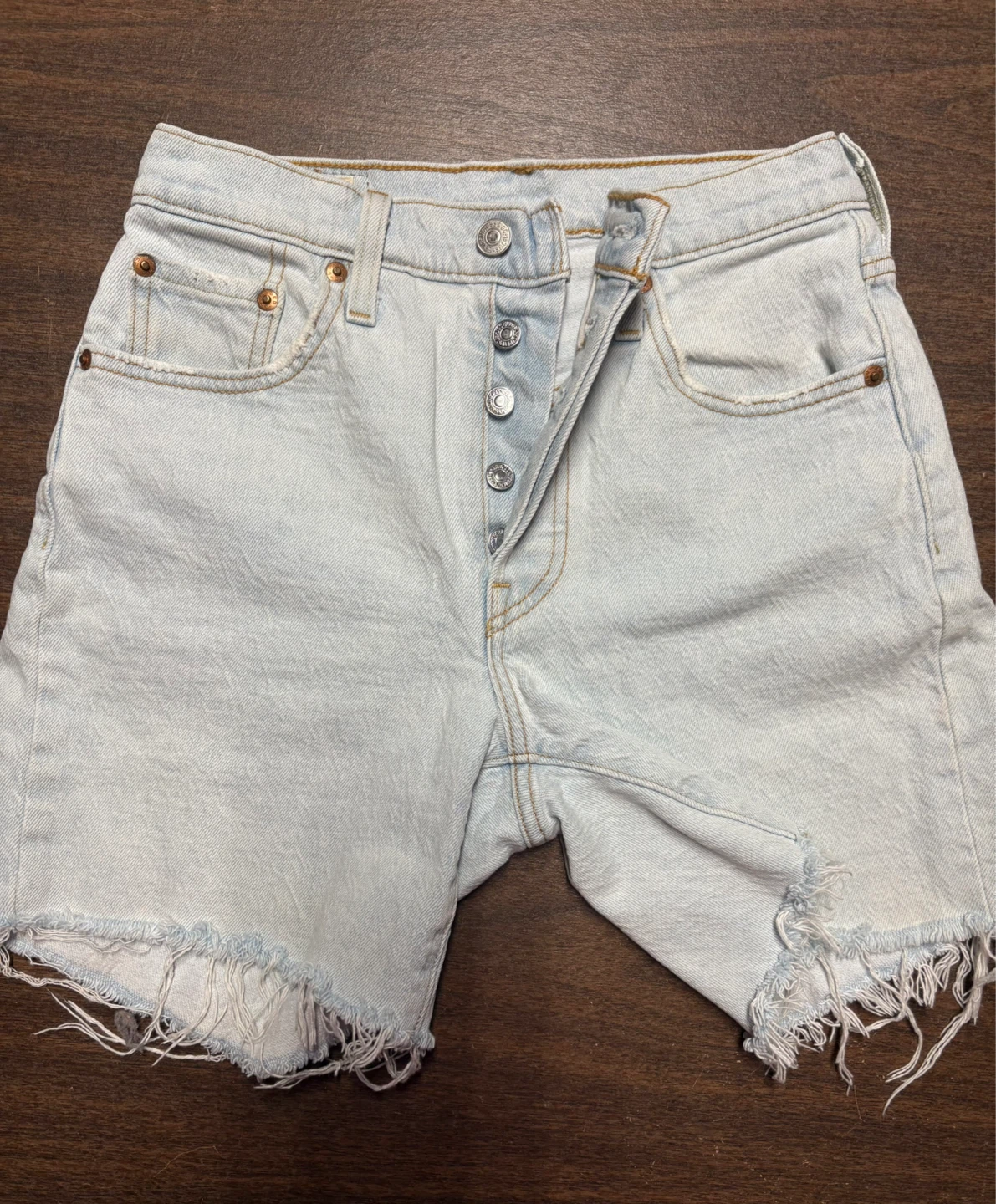 Levi's 501 Cut-Off Denim Shorts - photo 4