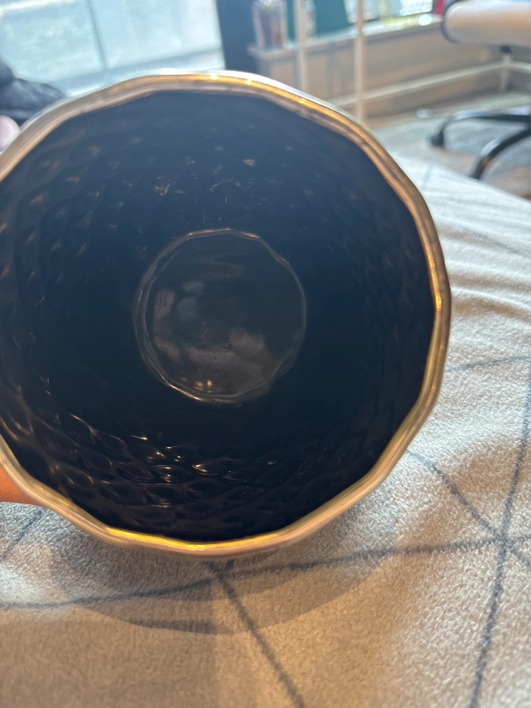 CB2 Gold Geometric Vase - photo 3