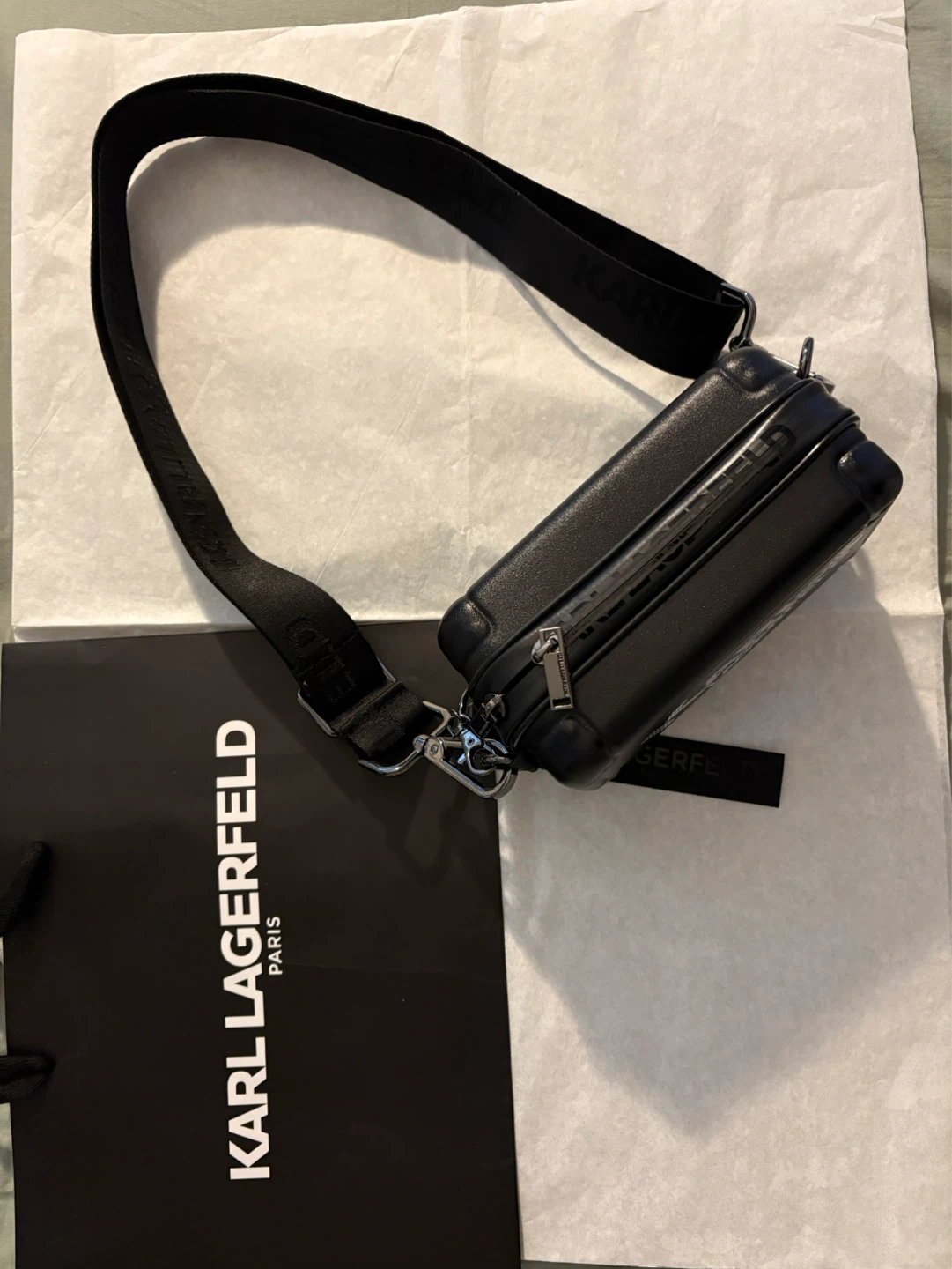Karl Lagerfeld Mini Trunk Bag Black - photo 2