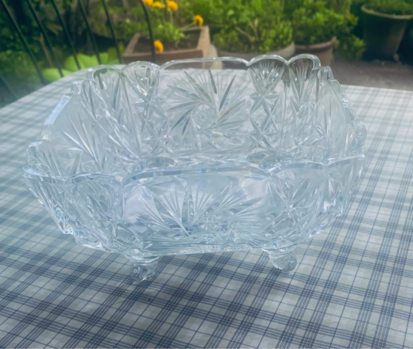 Crystal vases and dish - photo 2