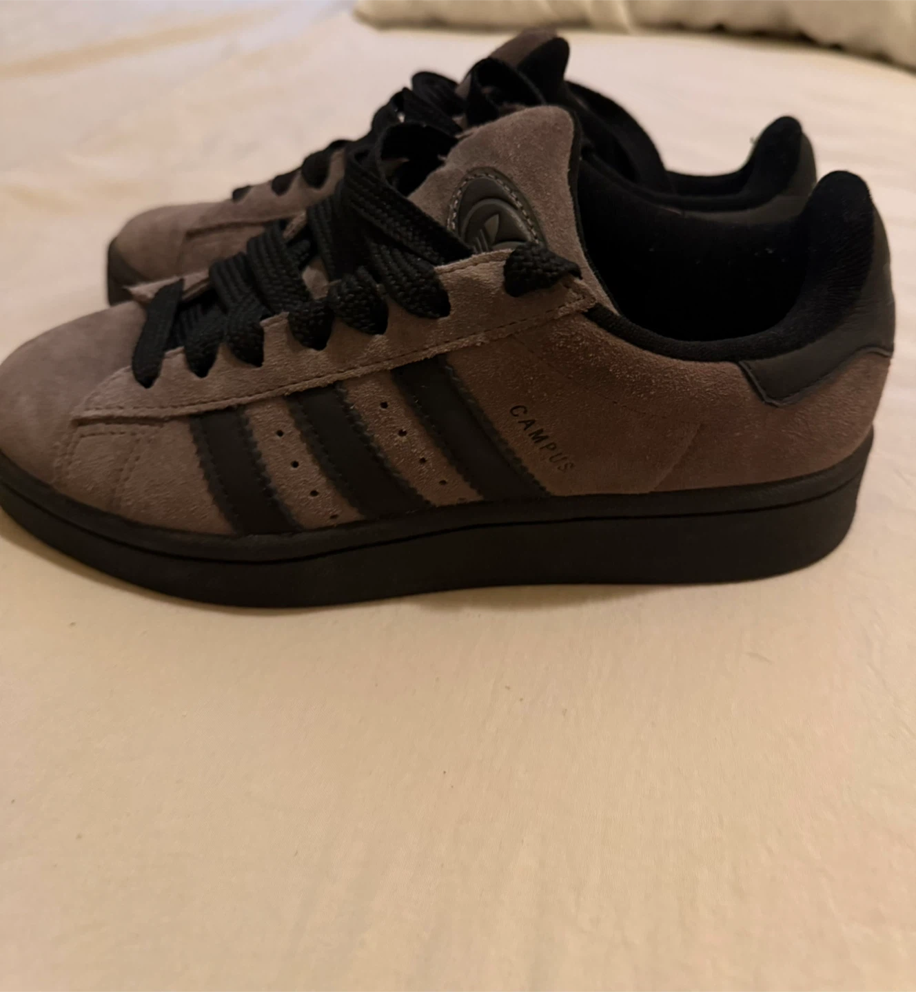 Adidas Campus Shoes Size 5 (US Women's) Grey Suede