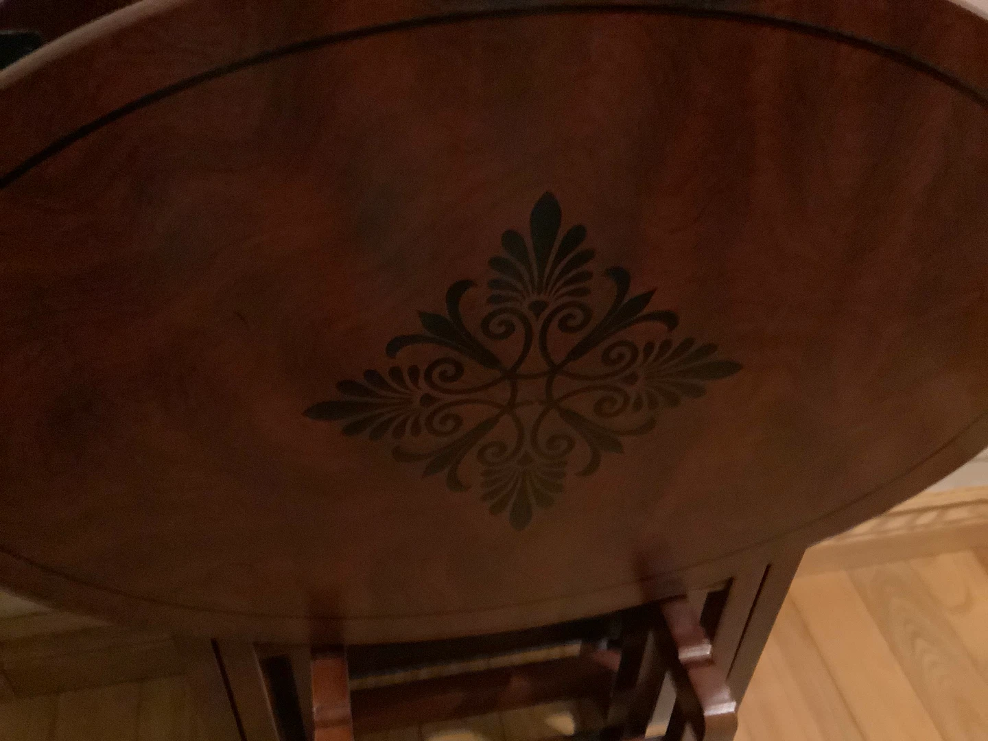 Bombay Co Solid Mahogany Set of 4 Trays w Storage Stand 🐞 - photo 2