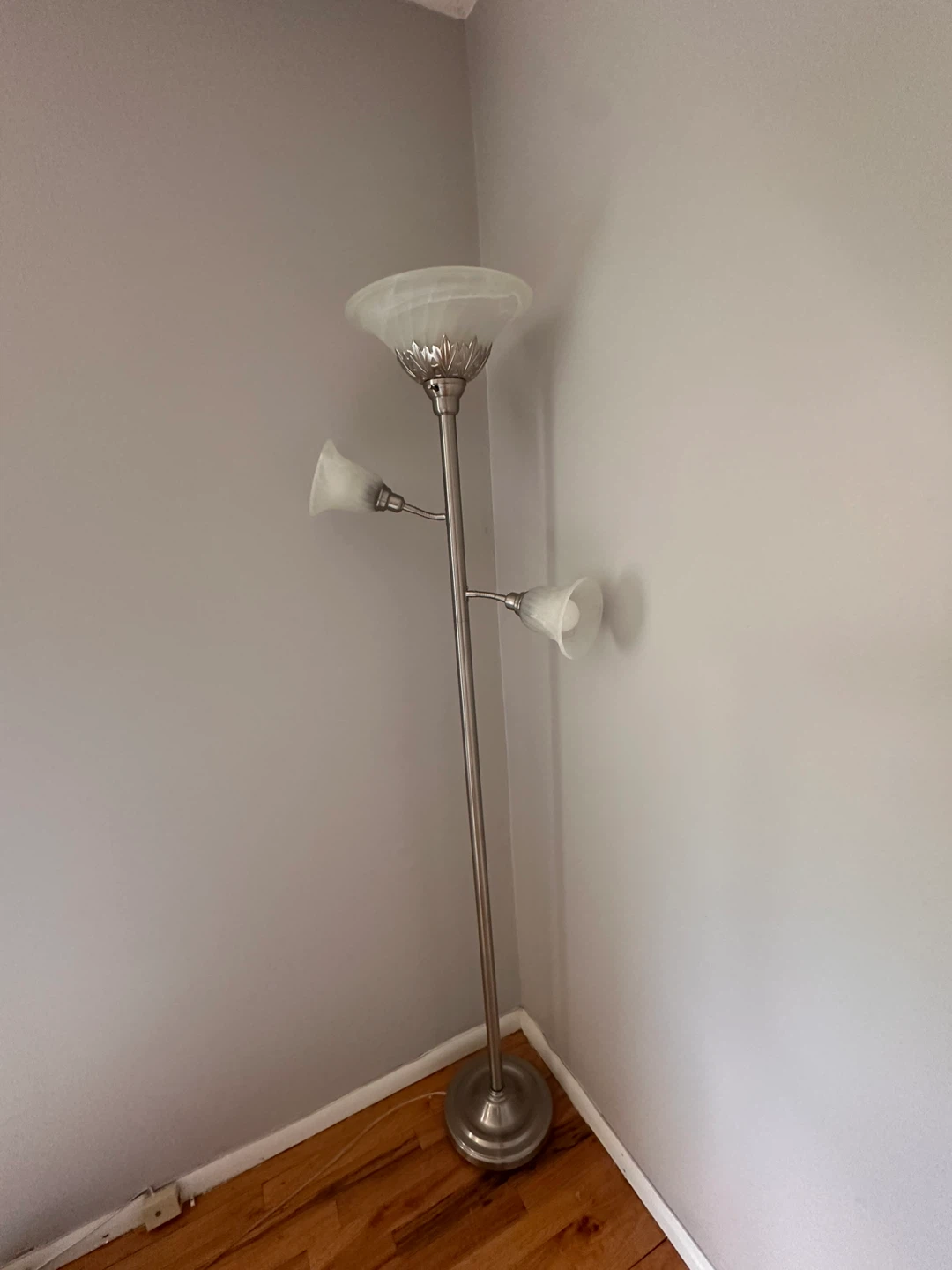 Torchiere Floor Lamp with 3 Uplight Shades