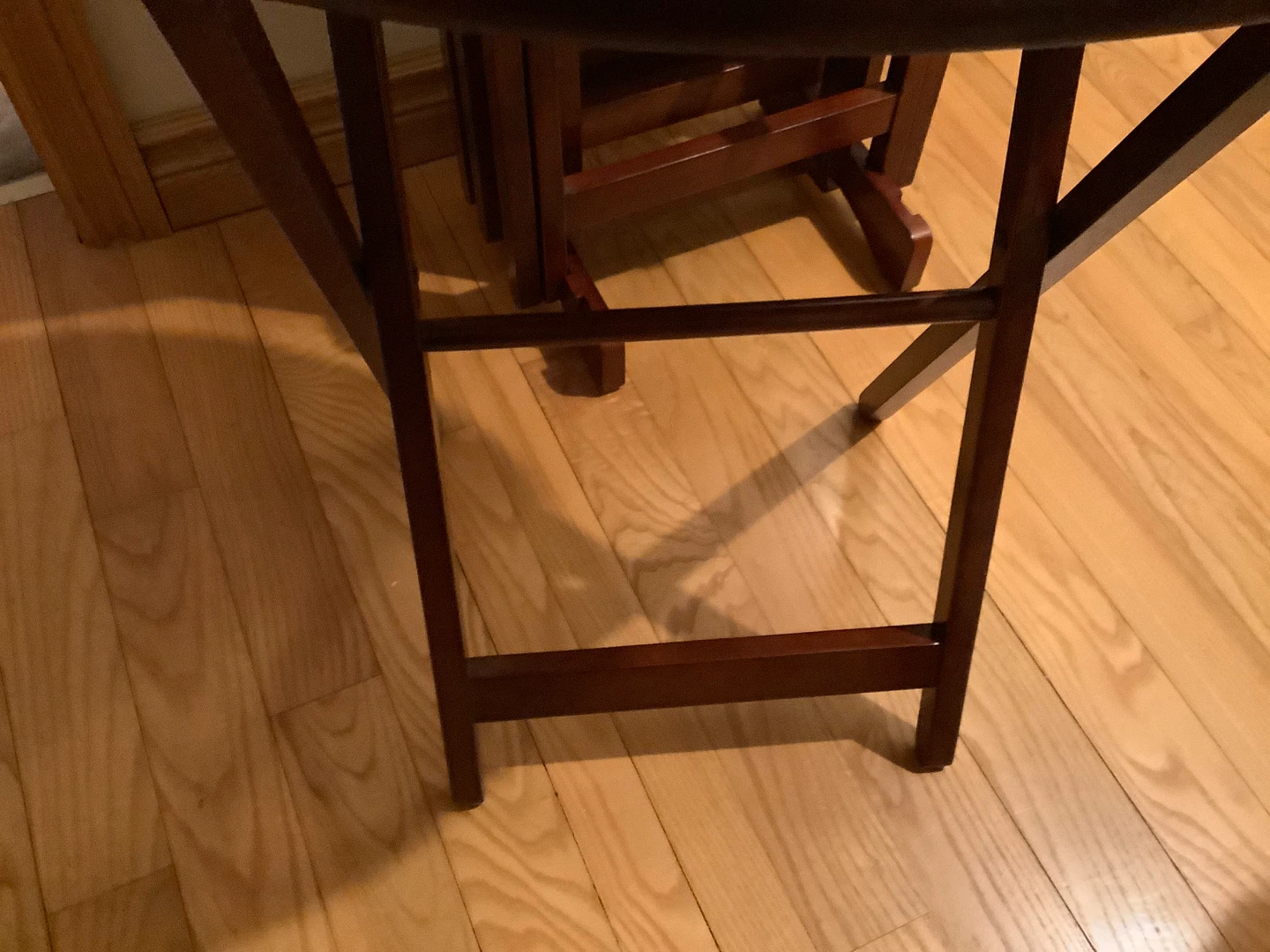 Bombay Co Solid Mahogany Set of 4 Trays w Storage Stand 🐞 - photo 5